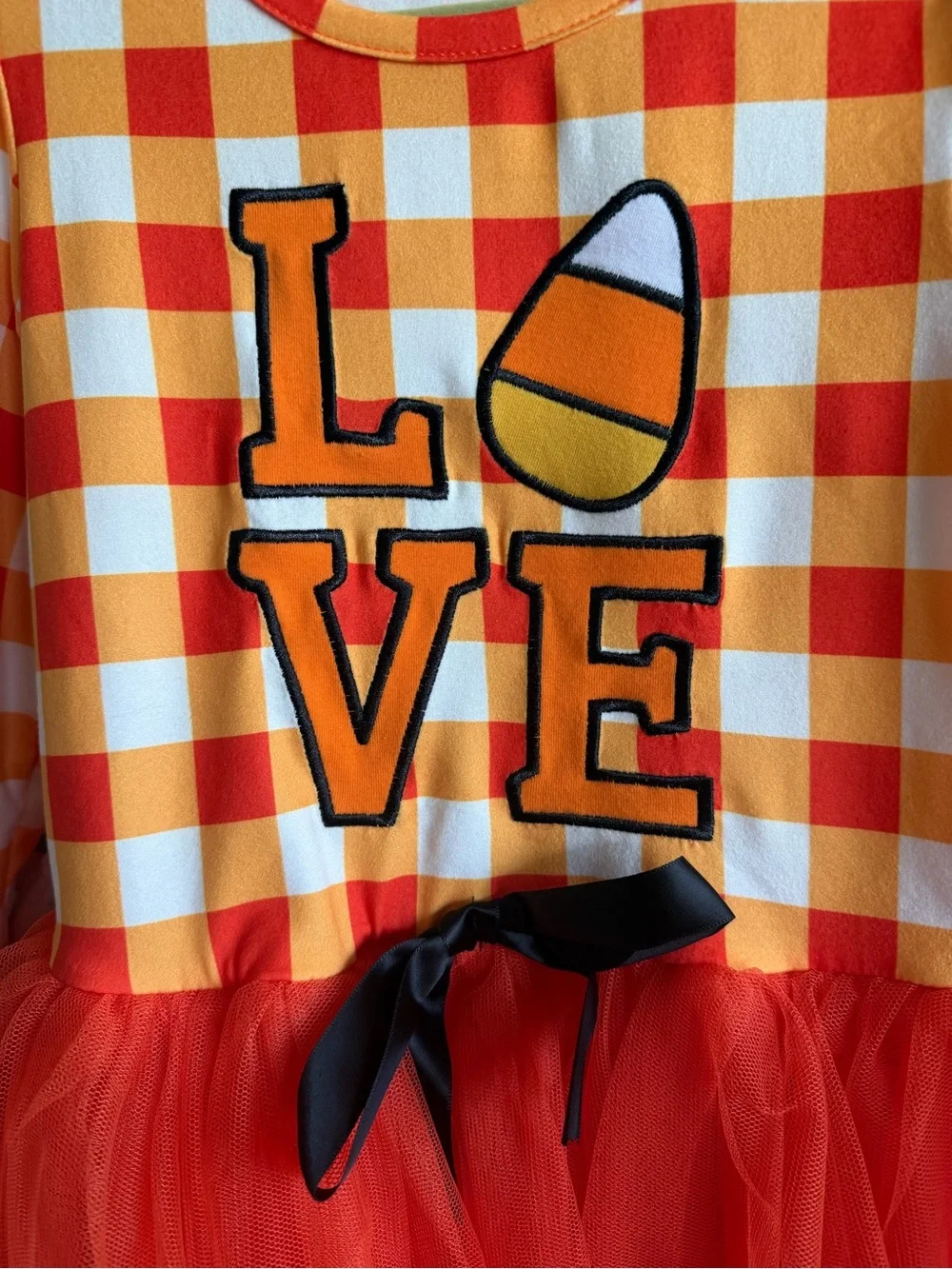 BMG Candy Corn Halloween Tutu Dress Girls XL